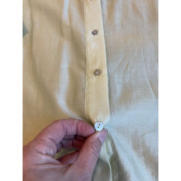 House of Harlow 1960 Women's Sheer Green Oversized Button-up Tunic Size XS NWT - Picture 3 of 11